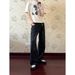Trendy, Relaxed, Stylish, Chic, Japanese Inspired, Simple And Artistic Denim Jeans, Popular In Harajuku._mkmklike.com