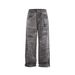 Post-apocalyptic Distressed 3D Digital Print Jeans For Men, Niche Heavy-duty Washed Wide-leg Loose Straight Pants_mkmklike.com