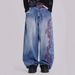 Men's Clothing Jeans Jacquard Embroidery American Cross Border Hip Hop Style Summer New Casual Versatile Trousers_mkmklike.com