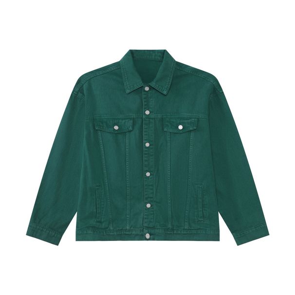 Men's Clothing Cotton Multi Color Denim Jacket Autumn And Winter New Loose Lapel Workwear Jacket_mkmklike.com