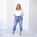 Women’s Stretch Flared Jeans – Vintage-Inspired Mid-Rise Bootcut (XS-3XL, Dark Blue/Light Blue/Black, Comfort Fit)_mkmklike.com