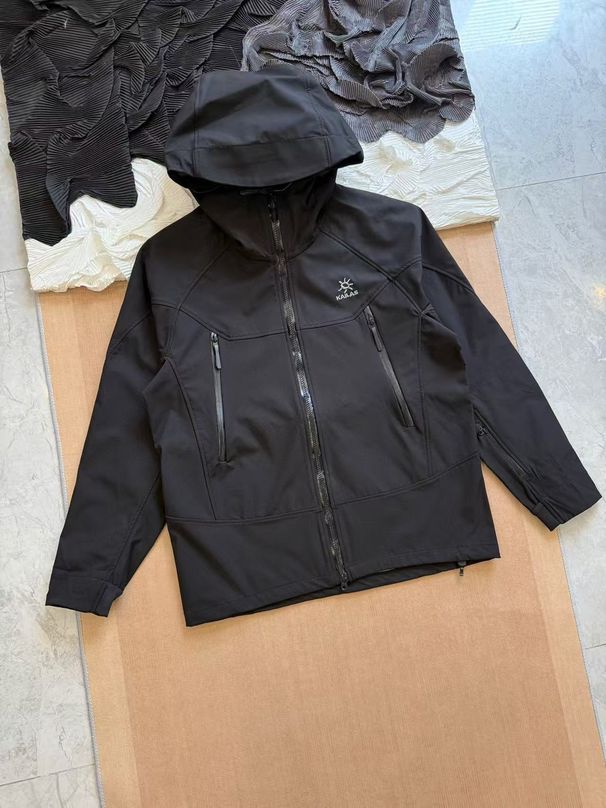 KAILAS Autumn New Soft Shell Hooded Embroidered Jacket Sports Casual Fashion Coat Top_mkmklike.com