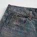 Punk Street Style Ripped 3D Digital Print Jeans For Men Washed Vintage Worn Out Niche Wide-Leg Straight Long Pants_mkmklike.com