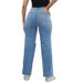 Women's Clothing High Quality Temperament Ripped Wide Leg Pants Jeans_mkmklike.com