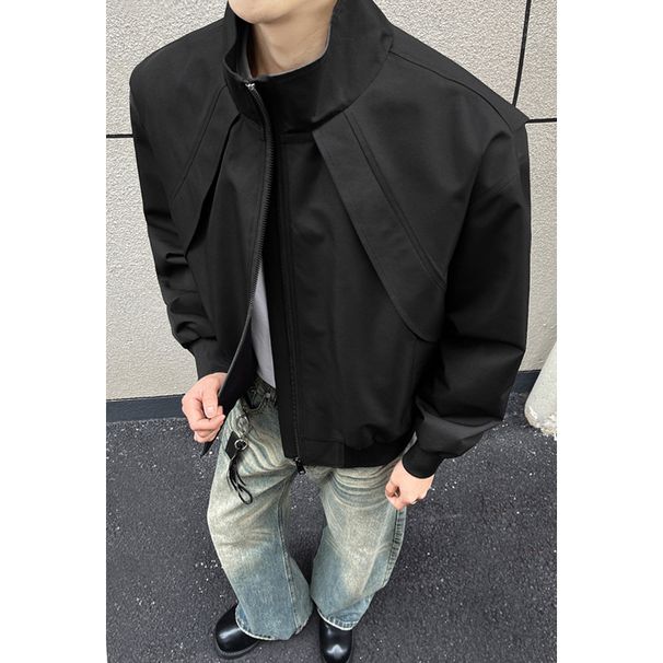 American Rero Deconsruced Cu Sand-up Collar Work For Men, Spring Season, Hree-proof, High-end Shor Baseball_mkmklike.com