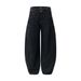 Arc Moon Scimitar Jeans Autumn Men's American Fashion High Street Washed Personality Loose High-End Wide-Leg Pants_mkmklike.com