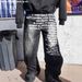 Men's Clothing Men's Jeans Vintage Pattern Letter Jeans Streetwear Goth Harajuku Hip Hop Men_mkmklike.com
