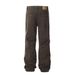 Men's Clothing Men's High-Waist Cargo Pants Straight Leg Cleanfit Maillard Jeans Slight Flare Retro Washed American Style_mkmklike.com