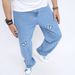 Men's Clothing new retro casual jeans, men's, trend, loose pants, high street wide leg pants, men_mkmklike.com