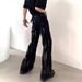 Korean Style Slim Fit Cropped Jeans For Men Mid Rise Tapered Leg Trendy And Cool Denim Pants_mkmklike.com
