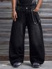 Men's Non-Stretch Black Jeans European Size Street Style Summer New Arrival Cross Border Hot Selling Item_mkmklike.com