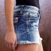 Women's Clothing New Design Women's Fashion Tassel Perforated Denim Shorts_mkmklike.com