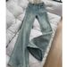 Women's Clothing Retro Flared Jeans Spring And Autumn Small High Waist Slim All Match Flared Trousers_mkmklike.com