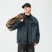American Motorcycle Denim Men's Autumn And Winter New Trendy Brand Cool Washed Casual Jacket_mkmklike.com