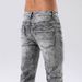 Men's Clothing New Denim Trousers Ins Trendy Black Slim Thick Line Denim Pants_mkmklike.com