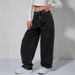 Women's Relaxed Wide-Leg Jeans | Mid-Rise Zip-Fly | Soft Washed Gray Denim | Office & Casual Wear_mkmklike.com
