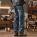 Slim Fit Dark Blue Trendy Jeans For Men Loose Straight Leg Versatile Luxurious Wide Leg Trousers Perfect For College Students Spring Autumn_mkmklike.com
