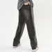 Nordmann Black Gray High Street Retro Jeans Men Elastic Waist Casual New Trendy Loose Straight Long Pants_mkmklike.com