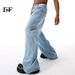EF JEANS | 2024 New Product, Light Blue Hong Kong Style Retro Trend Straight Loose Casual Jeans For Men And Women_mkmklike.com