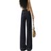 Denim Blue Wide-leg Jeans Women, New Spring And Autumn Style, High-waisted, Loose Straight Fit, Suitable For Petite_mkmklike.com