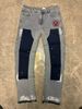 Men's Clothing European And American Style Men's Y2K Patchwork Painted Print Fashion Straight Leg Jeans_mkmklike.com