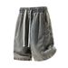 Men's Lyocell Denim Shorts | Elastic Waist Breathable Casual Summer Shorts With Pockets, Lightweight Straight Leg Cargo Shorts_mkmklike.com