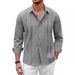 Floral Trendy Brand European And Style Striped Long Sleeve Shirt Men's Casual Cool Loose American Retro Export Top_mkmklike.com