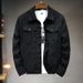 Loom 2025 New Stretch Jacket Men, Spring Autumn Black Stylish European And American Simple Denim Coat For Men_mkmklike.com