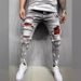 K Men's Jeans With Ripped Holes, Fashionable And Trendy New Styles Of Jeans_mkmklike.com