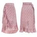 Women's printed strap slit big swing skirt with lining _mkmklike.com