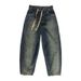 Men's Clothing Plus Size Men's Autumn/Winter Distressed Harem Jeans Casual Dad Pants Long Trousers For Formal & Casual_mkmklike.com