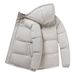 Men's clothing padded jacket hooded windproof padded jacket men's bread jacket casual loose padded jacket_mkmklike.com