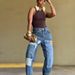 Women's Clothing Women's Tapered Jeans Multi Pocket Deconstructed Patchwork For Formal & Casual For Women_mkmklike.com