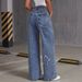 Women's Loose Fit High Waist Jeans – 90% Cotton Wide-Leg Denim Pants (Vintage Washed, Streetwear Style, Comfortable & Breathable, Unisex Appeal)_mkmklike.com