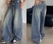 K Wide-leg Jeans For Women; Loose And Casual Trousers_mkmklike.com