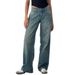 Premium Women's Straight Leg Bootcut Jeans - High Waist Stretch Denim Pants For Casual & Streetwear Fashion_mkmklike.com