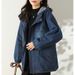 Chicco Fleece-Lined Denim Short Coat For Women Autumn Winter New Korean Style Loose Plus Size Thickened Warm Casual Hooded_mkmklike.com