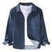 Denim Shirt Men's Long Sleeved Spring And Autumn Vintage Workwear Shirt Casual Jacket Men_mkmklike.com