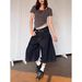 Unisex Raw Denim Straight Leg Cropped Trousers American Style mid Length Loose Wide Leg Multi Pocket Design New Summer_mkmklike.com