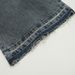 Two-Piece Patchwork Jeans For Men, Wasteland Washed, Distressed, Dirty, Heavy-Duty, Ripped, Frayed, Straight-Leg,_mkmklike.com