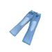 "Men's Ice Blue Flared Jeans – Lightning Wash & Subtle Distressing | Clean Fit Bootcut | Retro Revival Silhouette"_mkmklike.com