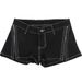 Women's Clothing Zipper Three Dimensional Pocket Denim Shorts_mkmklike.com