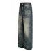 Cleanfit Washed Denim Pants – Men's Relaxed Straight-Leg Jeans With Vintage Creases & Stacked Hem (S-XXL)_mkmklike.com