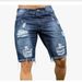 Men's Clothing Goods Slim Fit Ripped Jeans Men's Shorts Men's Clothing Fashion Brand_mkmklike.com