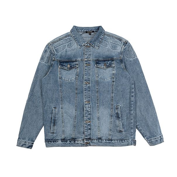 Pulse Pulse 2024 Autumn New Season6 Sixth Season Jacket Men's Large Size Loose European And American Street Style Denim Coat_mkmklike.com