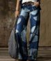 Women's clothing Wide Leg Pants Straight Casual Retro Floral Print Pants Casual Pants Trousers_mkmklike.com