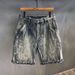 Men's Clothing New High End Design Jacquard Light Colored Men's Mid Length Pants For Outer Wear Thin Style_mkmklike.com