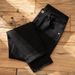 Men's High-End Stretch Cropped Jeans Slim Straight Leg Comfortable Black Casual Pants For Autumn/Winter_mkmklike.com