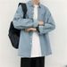 Yemi Fashion|Harajuku Denim Long Sleeve Hong Kong Style Casual Loose Autumn Shirt Men's Trendy Jacket_mkmklike.com