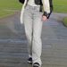 SC European And American Style Cross-Border 2025 Spring New Versatile Draped Lazy Straight Loose High-Waisted_mkmklike.com